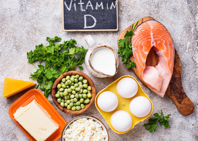 Foods with vitamin D