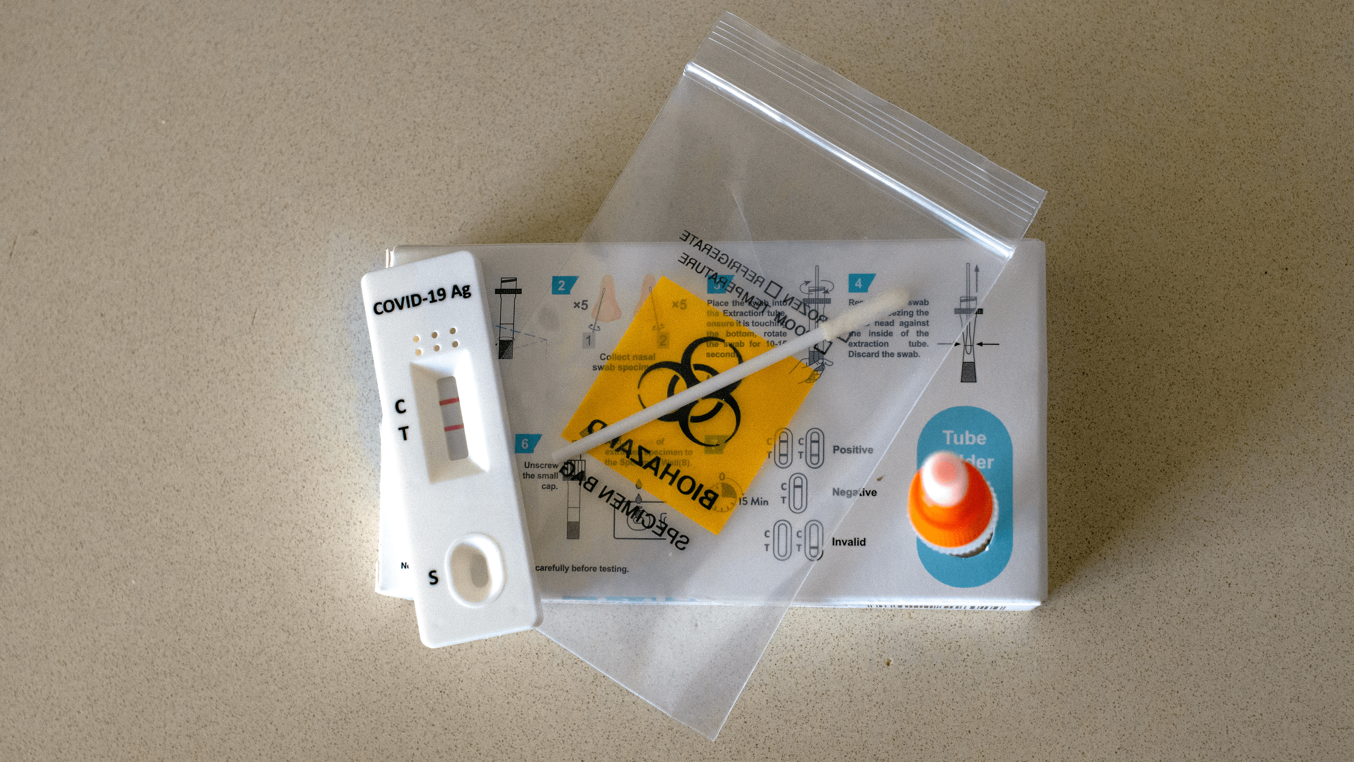 positive rapid antigen test line