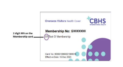CBHS Membership Example