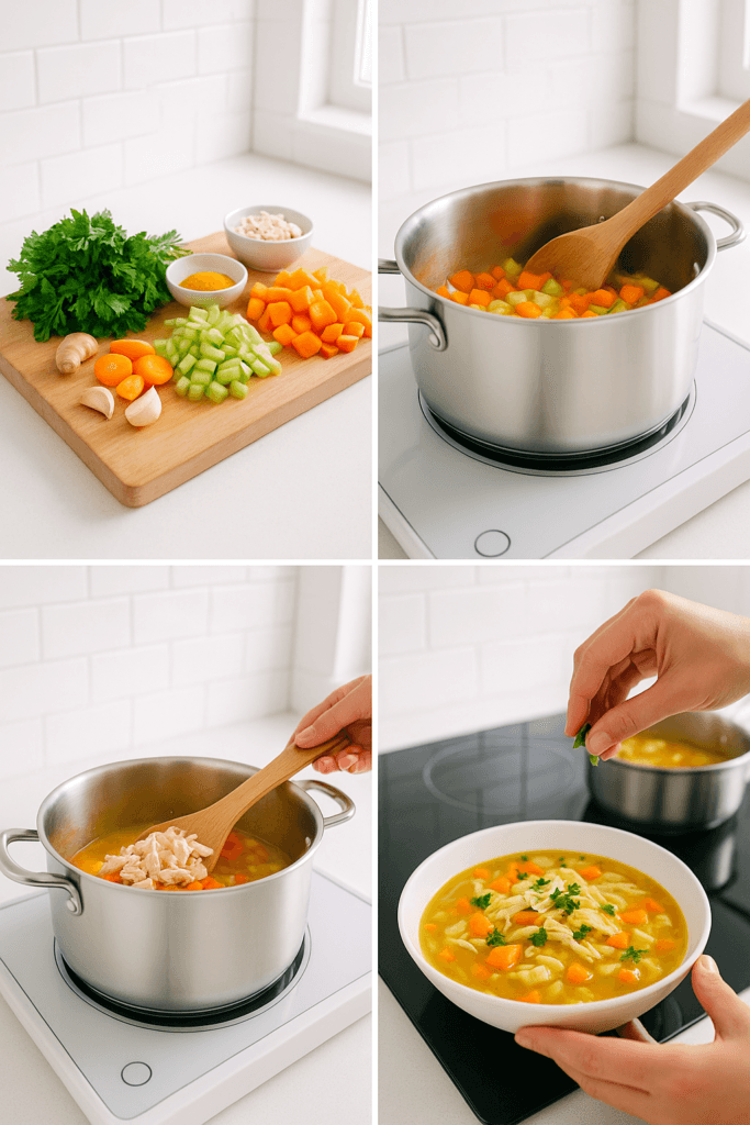 Tumeric and Chicken Soup